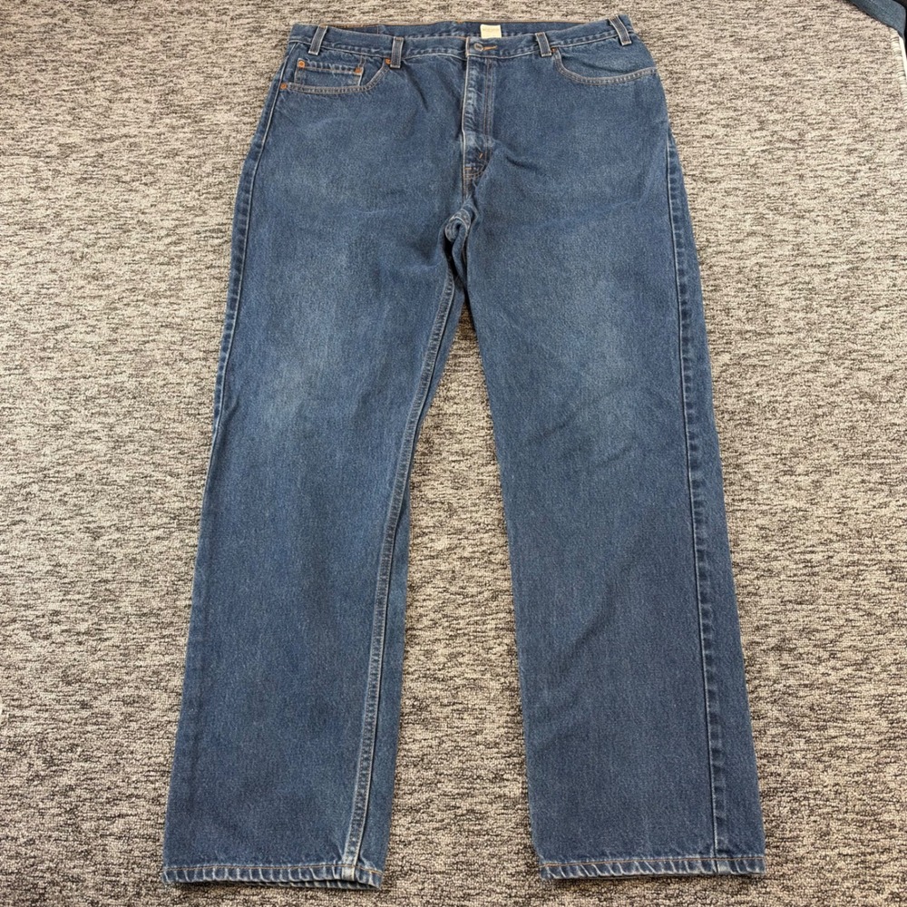 Vintage 2002 Levis 505 Jeans Mens 40x32 Blue Regular Fit Straight Leg Denim Y2K